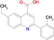 6-ethyl-2-(2-methylphenyl)quinoline-4-carboxylic acid