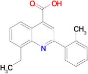 8-ethyl-2-(2-methylphenyl)quinoline-4-carboxylic acid