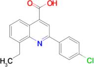 2-(4-chlorophenyl)-8-ethylquinoline-4-carboxylic acid