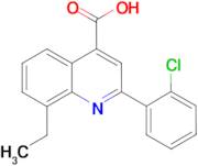 2-(2-chlorophenyl)-8-ethylquinoline-4-carboxylic acid