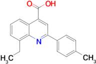 8-ethyl-2-(4-methylphenyl)quinoline-4-carboxylic acid