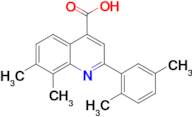 2-(2,5-dimethylphenyl)-7,8-dimethylquinoline-4-carboxylic acid