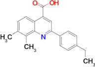 2-(4-ethylphenyl)-7,8-dimethylquinoline-4-carboxylic acid