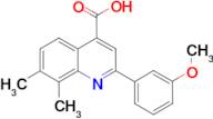 2-(3-methoxyphenyl)-7,8-dimethylquinoline-4-carboxylic acid