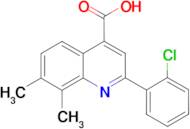 2-(2-chlorophenyl)-7,8-dimethylquinoline-4-carboxylic acid