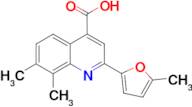 7,8-dimethyl-2-(5-methyl-2-furyl)quinoline-4-carboxylic acid