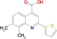 7,8-dimethyl-2-(2-thienyl)quinoline-4-carboxylic acid