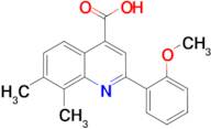 2-(2-methoxyphenyl)-7,8-dimethylquinoline-4-carboxylic acid