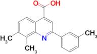 7,8-dimethyl-2-(3-methylphenyl)quinoline-4-carboxylic acid