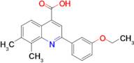 2-(3-ethoxyphenyl)-7,8-dimethylquinoline-4-carboxylic acid