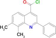 7,8-dimethyl-2-phenylquinoline-4-carbonyl chloride