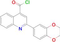 2-(2,3-dihydro-1,4-benzodioxin-6-yl)quinoline-4-carbonyl chloride