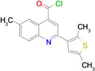 2-(2,5-dimethyl-3-thienyl)-6-methylquinoline-4-carbonyl chloride