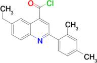 2-(2,4-dimethylphenyl)-6-ethylquinoline-4-carbonyl chloride
