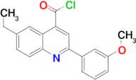 6-ethyl-2-(3-methoxyphenyl)quinoline-4-carbonyl chloride