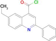 6-ethyl-2-phenylquinoline-4-carbonyl chloride