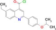 6-ethyl-2-(4-isopropoxyphenyl)quinoline-4-carbonyl chloride