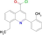 8-ethyl-2-(2-methylphenyl)quinoline-4-carbonyl chloride