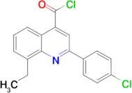 2-(4-chlorophenyl)-8-ethylquinoline-4-carbonyl chloride