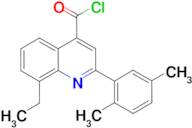 2-(2,5-dimethylphenyl)-8-ethylquinoline-4-carbonyl chloride