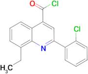 2-(2-chlorophenyl)-8-ethylquinoline-4-carbonyl chloride