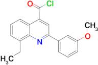 8-ethyl-2-(3-methoxyphenyl)quinoline-4-carbonyl chloride