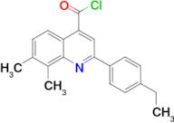 2-(4-ethylphenyl)-7,8-dimethylquinoline-4-carbonyl chloride