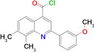 2-(3-methoxyphenyl)-7,8-dimethylquinoline-4-carbonyl chloride