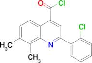 2-(2-chlorophenyl)-7,8-dimethylquinoline-4-carbonyl chloride