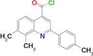 7,8-dimethyl-2-(4-methylphenyl)quinoline-4-carbonyl chloride