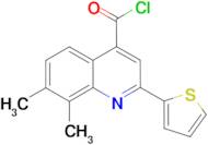 7,8-dimethyl-2-(2-thienyl)quinoline-4-carbonyl chloride