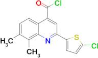 2-(5-chloro-2-thienyl)-7,8-dimethylquinoline-4-carbonyl chloride