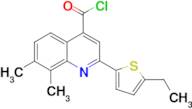 2-(5-ethyl-2-thienyl)-7,8-dimethylquinoline-4-carbonyl chloride