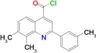 7,8-dimethyl-2-(3-methylphenyl)quinoline-4-carbonyl chloride