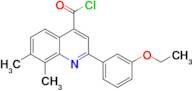 2-(3-ethoxyphenyl)-7,8-dimethylquinoline-4-carbonyl chloride