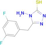 4-amino-5-(3,5-difluorobenzyl)-4H-1,2,4-triazole-3-thiol