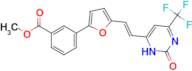 methyl 3-(5-{(E)-2-[2-oxo-6-(trifluoromethyl)-2,3-dihydropyrimidin-4-yl]vinyl}-2-furyl)benzoate