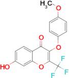 7-hydroxy-3-(4-methoxyphenoxy)-2-(trifluoromethyl)-4H-chromen-4-one