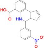 4-(3-nitrophenyl)-3a,4,5,9b-tetrahydro-3H-cyclopenta[c]quinoline-6-carboxylic acid