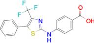 4-{[5-phenyl-4-(trifluoromethyl)-1,3-thiazol-2-yl]amino}benzoic acid