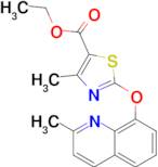 ethyl 4-methyl-2-[(2-methylquinolin-8-yl)oxy]-1,3-thiazole-5-carboxylate