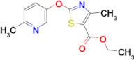 ethyl 4-methyl-2-[(6-methylpyridin-3-yl)oxy]-1,3-thiazole-5-carboxylate