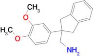 {[2-(3,4-dimethoxyphenyl)-2,3-dihydro-1H-inden-2-yl]methyl}amine