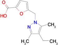 5-[(4-ethyl-3,5-dimethyl-1H-pyrazol-1-yl)methyl]-2-furoic acid