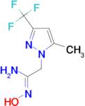 (1Z)-N'-hydroxy-2-[5-methyl-3-(trifluoromethyl)-1H-pyrazol-1-yl]ethanimidamide