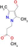 Methyl 3-(4-formyl-3,5-dimethyl-1H-pyrazol-1-yl)propanoate