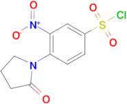 3-nitro-4-(2-oxopyrrolidin-1-yl)benzenesulfonyl chloride