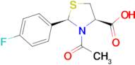 (2R,4R)-3-acetyl-2-(4-fluorophenyl)-1,3-thiazolidine-4-carboxylic acid