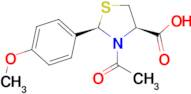 (2R,4R)-3-acetyl-2-(4-methoxyphenyl)-1,3-thiazolidine-4-carboxylic acid