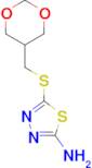 5-[(1,3-dioxan-5-ylmethyl)thio]-1,3,4-thiadiazol-2-amine